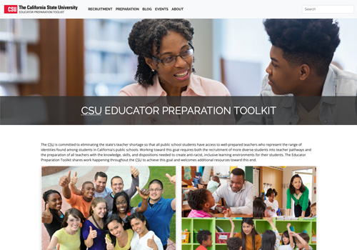 Screenshot of Ed Prep Toolkit website