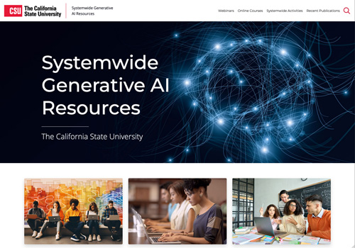 Systemwide Generative AI Resources website screenshot