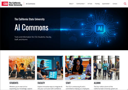 AI Commons website screenshot